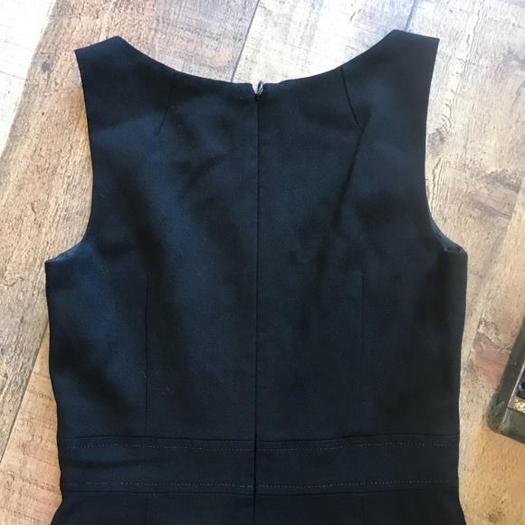 SOLD J.Crew Black Wool Sleeveless Dress Classic - Picture 7 of 7